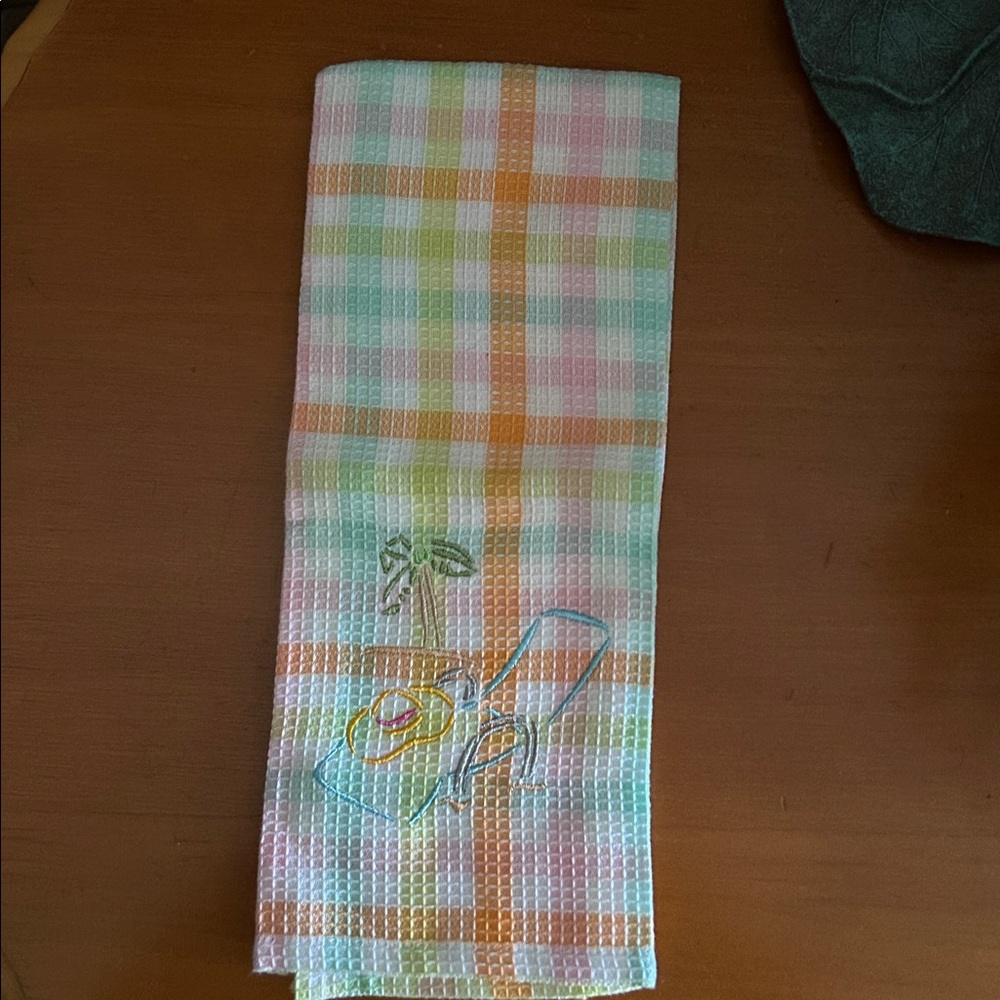 Pastel Plaid Kitchen Towel